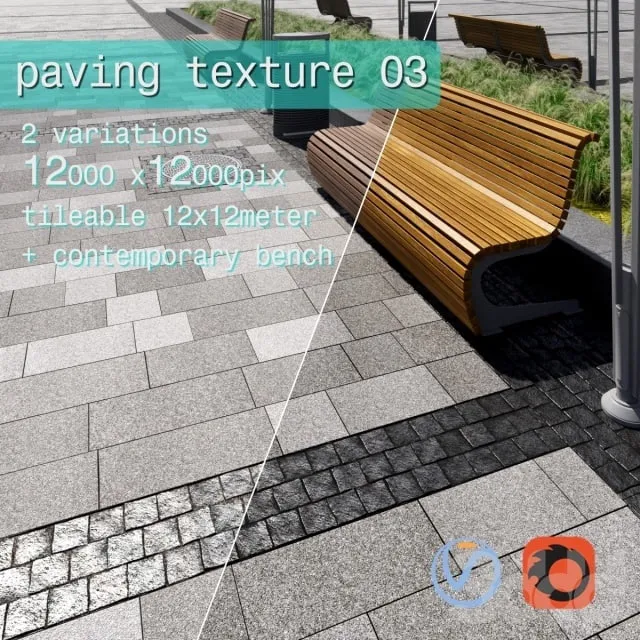 ARCHITECTURE – PAVING – 3D MODELS – 3DS MAX – FREE DOWNLOAD – 1584