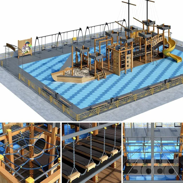 ARCHITECTURE – PLAYGROUND – 3D MODELS – 3DS MAX – FREE DOWNLOAD – 1638