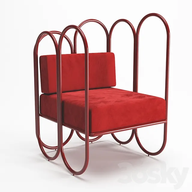 Arco armchair 3ds Max
