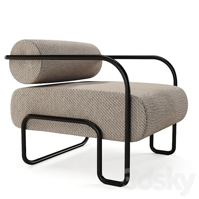 Ardent club chair 3ds Max