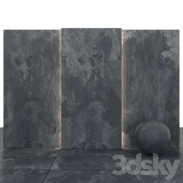 Ardosia dark stone 3DS Max Model