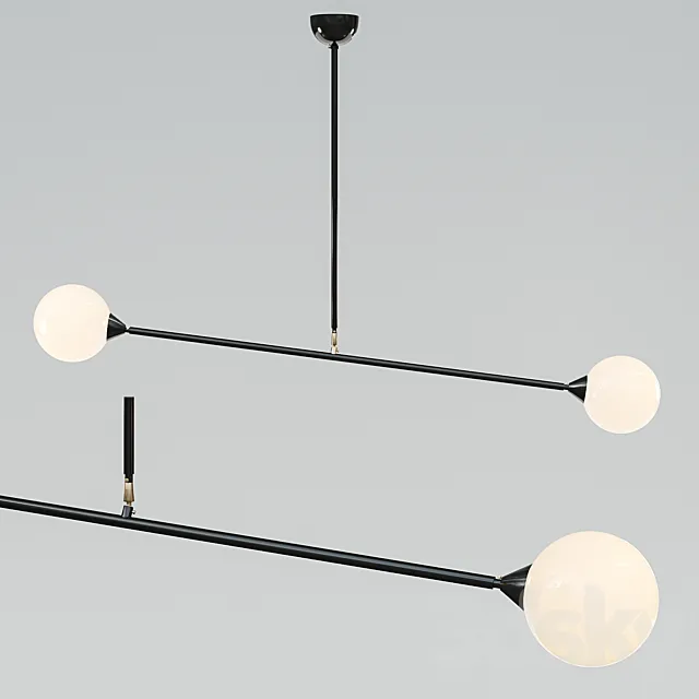 Areti Atelier Two Spheres pendant 3DS Max Model