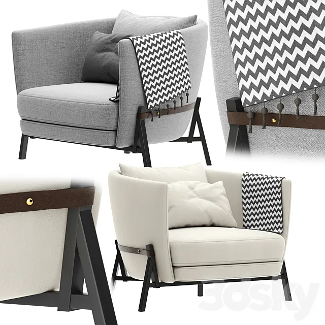 Arflex cradle poltrona armchair 3ds Max