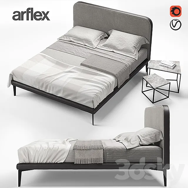 ARFLEX SUITE bed 3DS Max Model