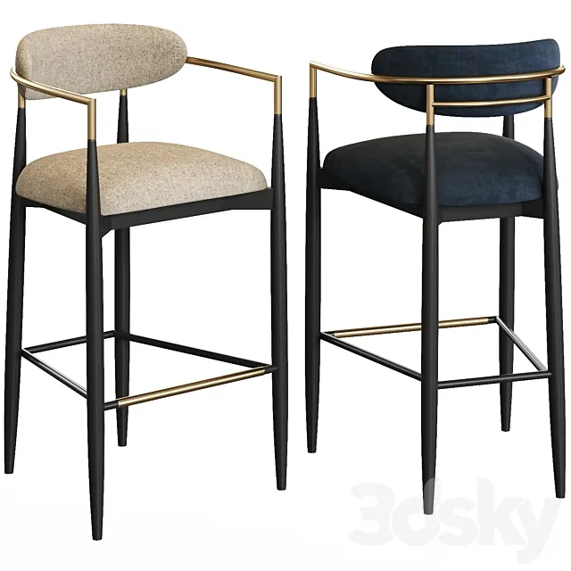 Arhaus Jagger barstool 3DS Max Model