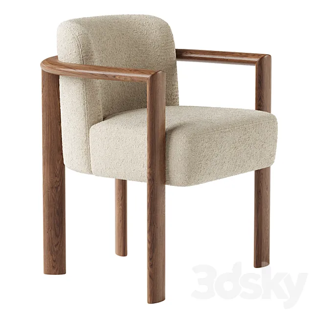 Aria Dining Chair 3ds Max