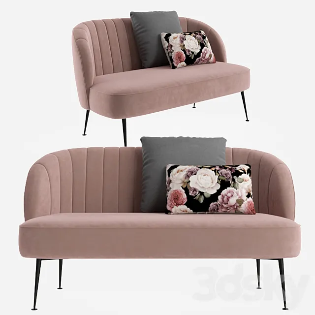 Arielle sofa 3ds Max