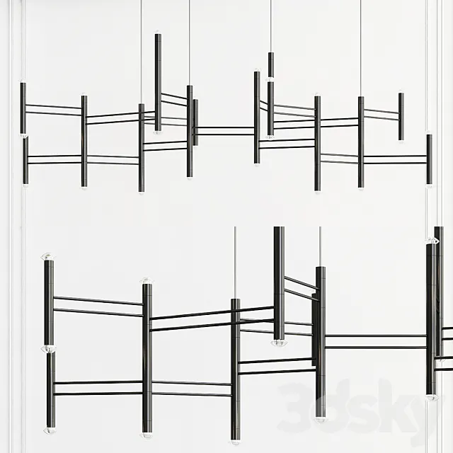 Aries Minimalist Lighting System 3DS Max Model