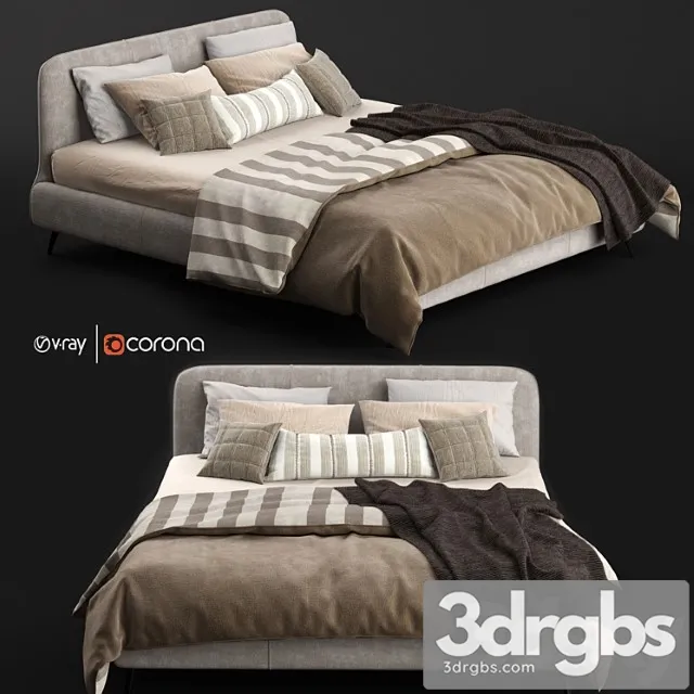 Aris bed by ditre italia