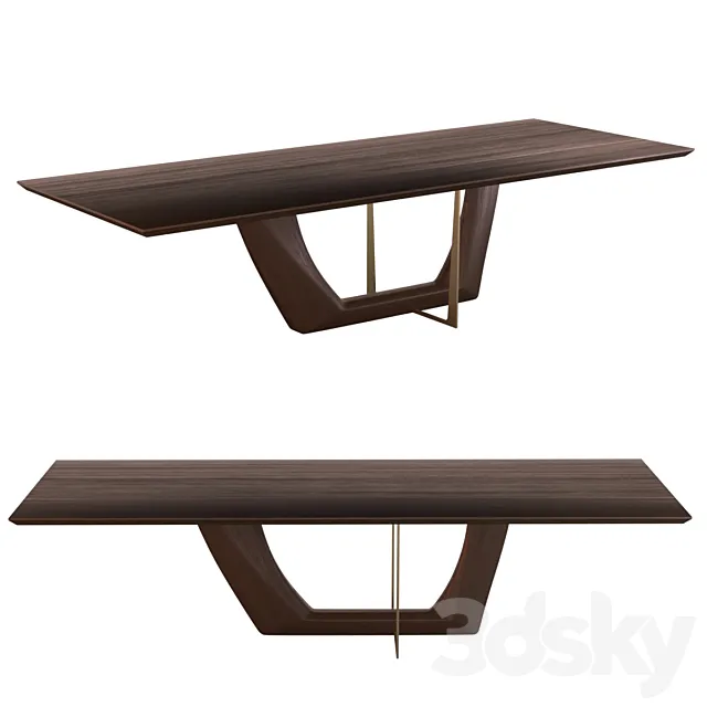 Arketipo Greenwich Dining Table 3ds Max