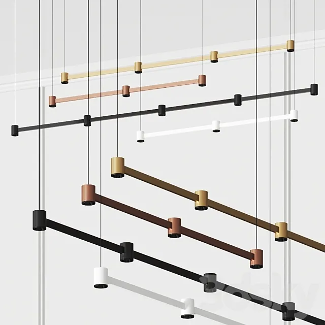 Arkoslight Art Pendant Lamps 3DS Max Model