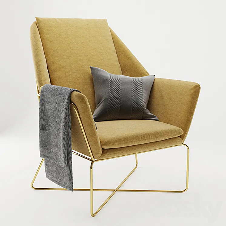 Arm Chair dsign-furniture 3DS Max