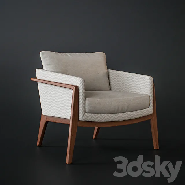 Arm chair liz 3DS Max Model