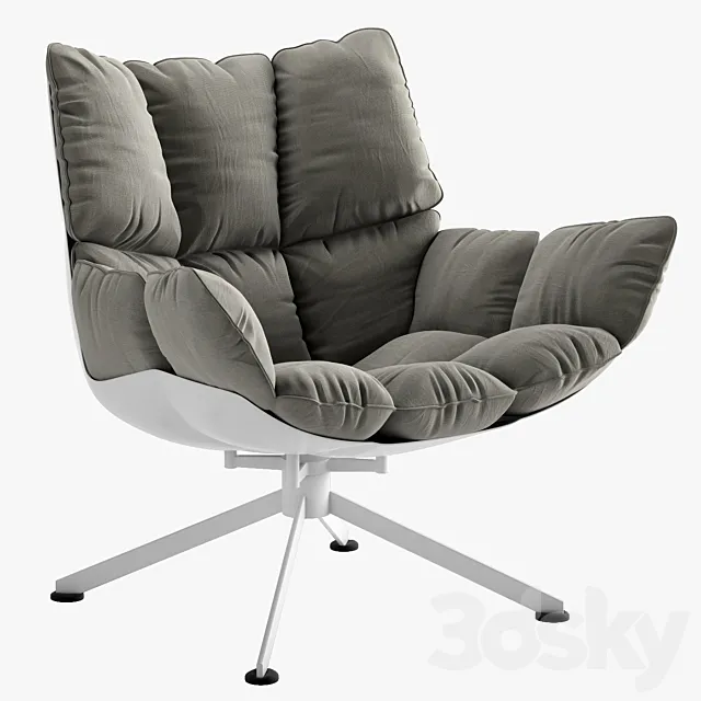 Arm chair_Husk 3DS Max Model