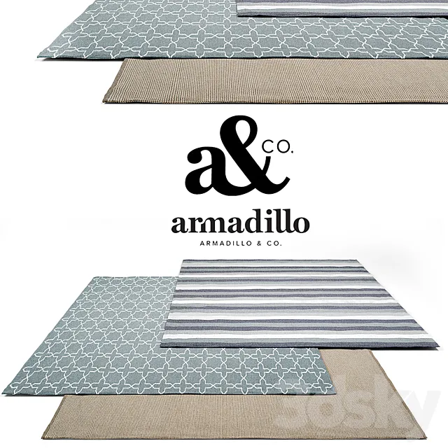 Armadillo&Co Rug Set 3 3DSMax File