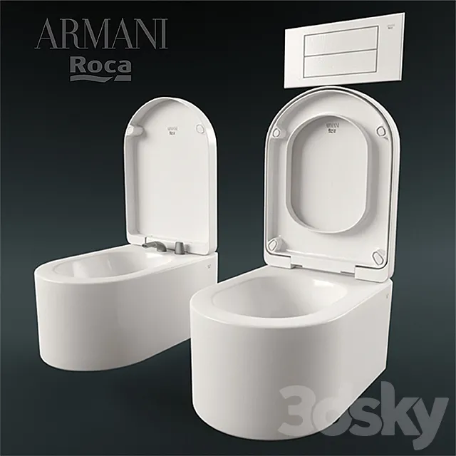 Armani Roca bidets and toilets 3DSMax File