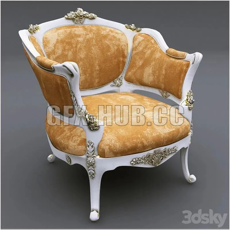 Armchair 002 3dsMax Model