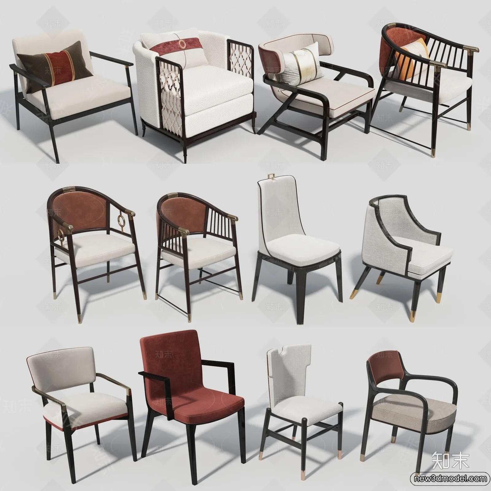 Armchair 3D Models – 3D Furniture Models for Interior – 081