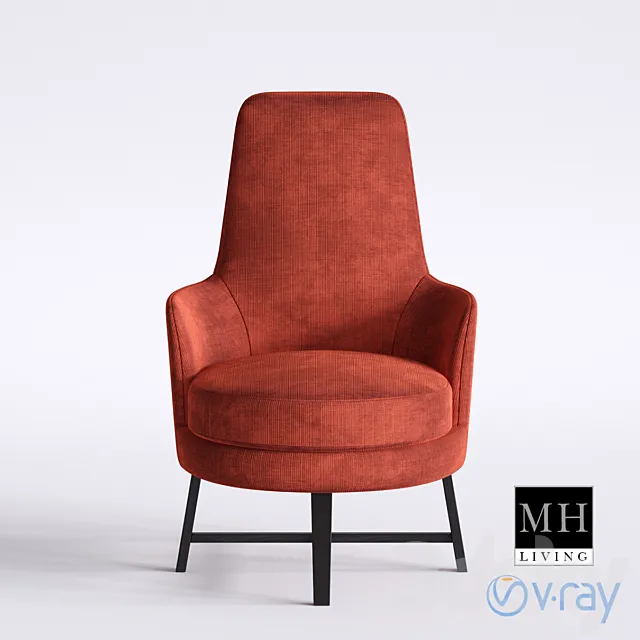 Armchair _ MHLIVING _ Home Space _ R700-32 3DS Max Model