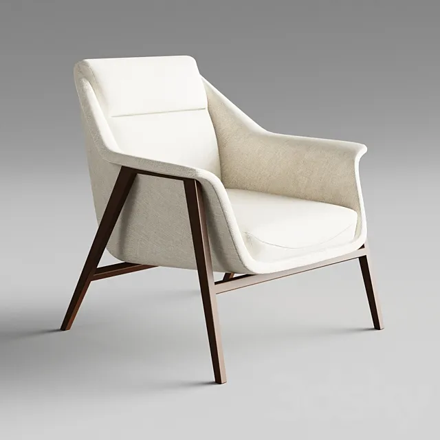 Armchair A129 from Barcelona Design 3DS Max Model