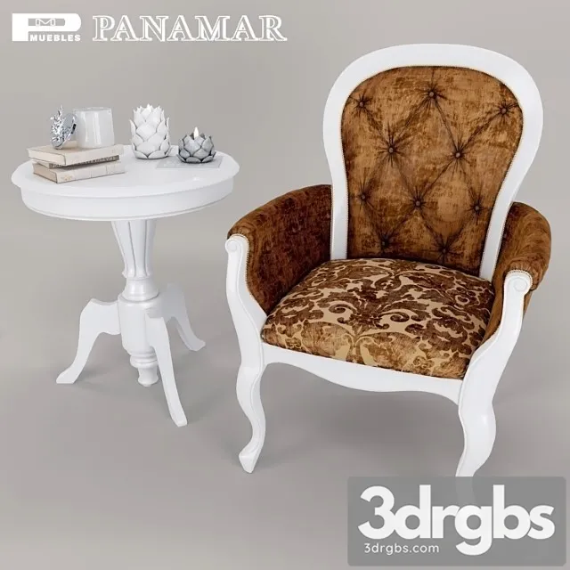 Armchair Abd Coffee Table Panamar 3dsmax Download