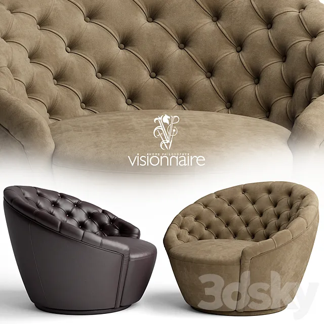 Armchair Agon Visionnaire 3ds Max