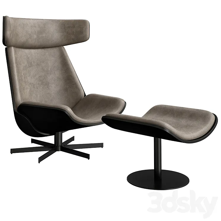 Armchair almora 3DS Max Model