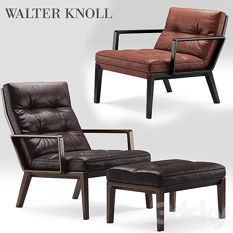 Armchair Andoo Lounge Walter Knoll 3DS Max
