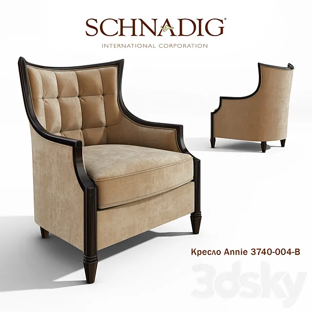 Armchair Annie 3740-004-B 3DS Max Model