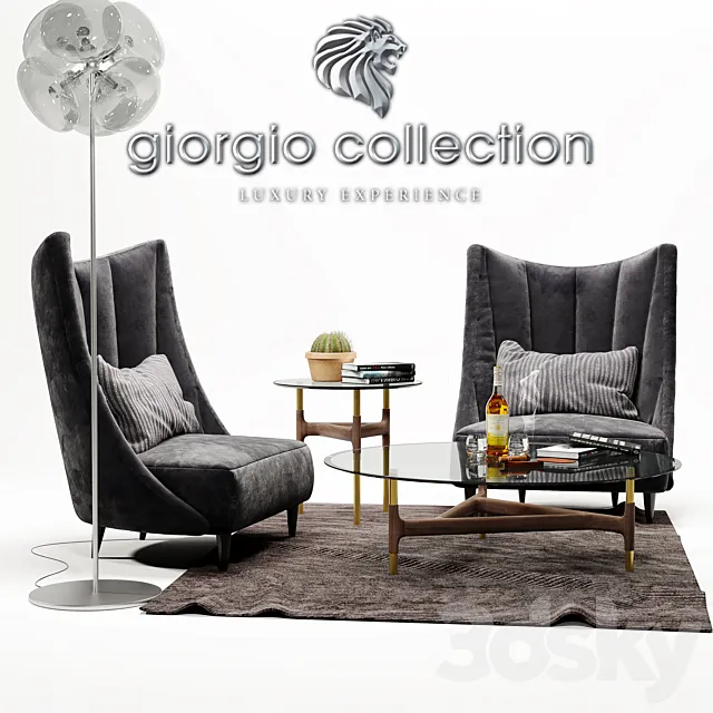 armchair Anthea giorgio collection 3DS Max Model