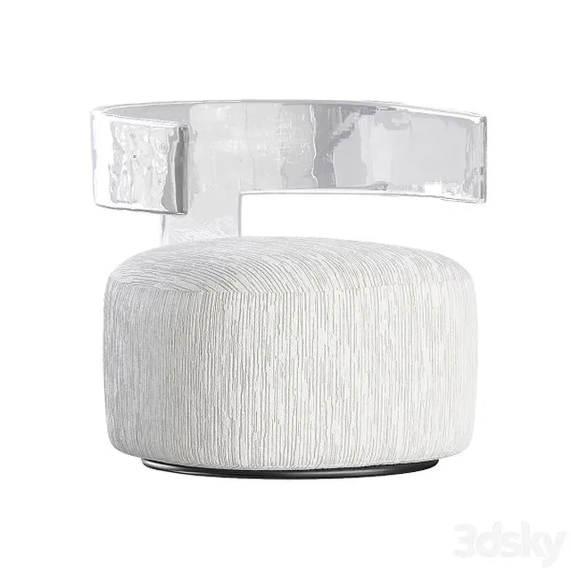 Armchair Ares Fabric Bernhardt Interiors 3dsMax Model