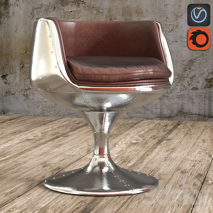 ARMCHAIR AVIATOR CUP CHAIR 3DS Max