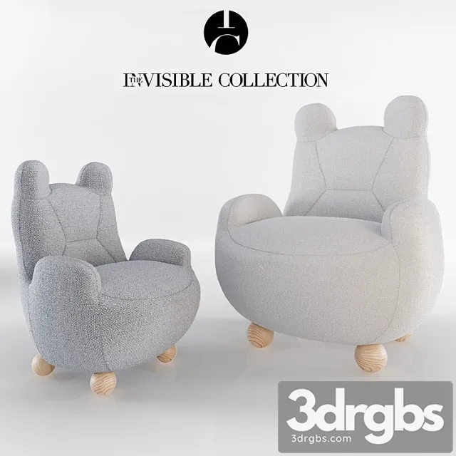 Armchair baby bear and papa bear – theinvisiblecollection