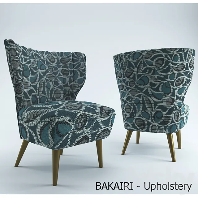 Armchair BAKAIRI – Upholstery 3DS Max Model