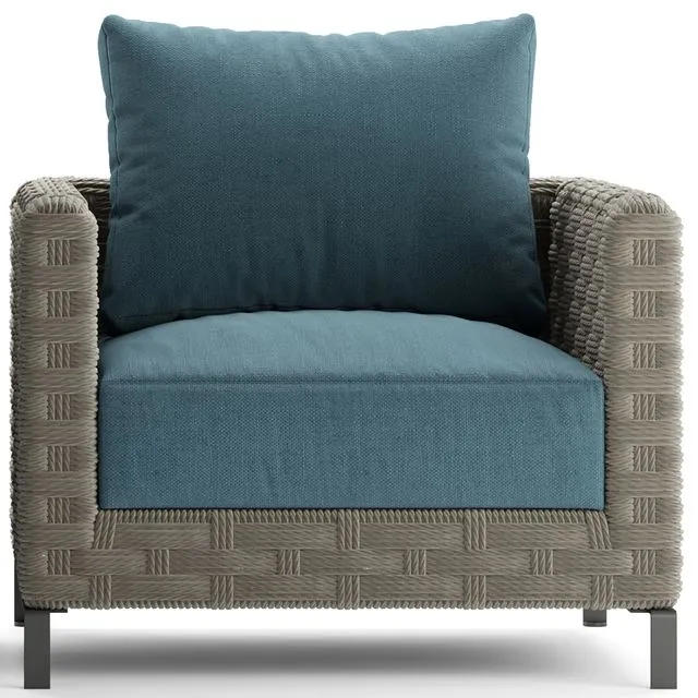 Armchair bebitalia Ray Outdoor Natural 2 3dsMax Model