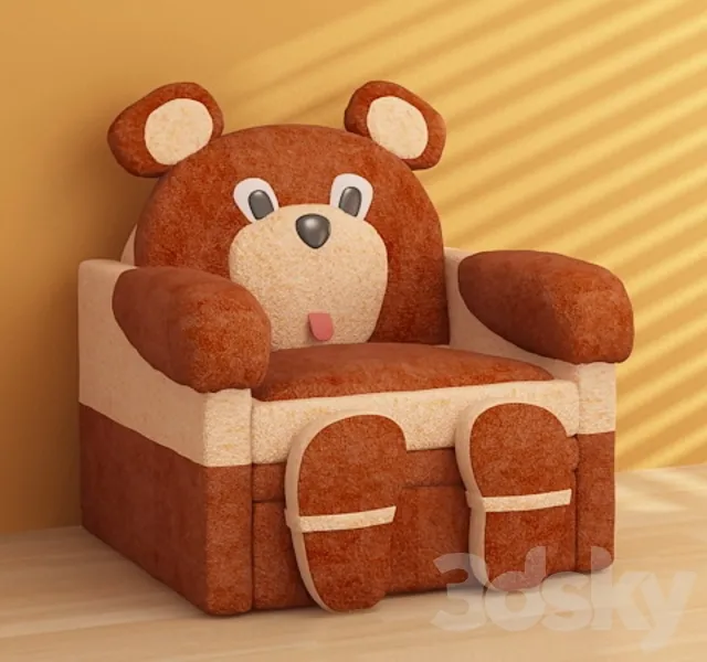Armchair-bed Bear 3dsMax Model