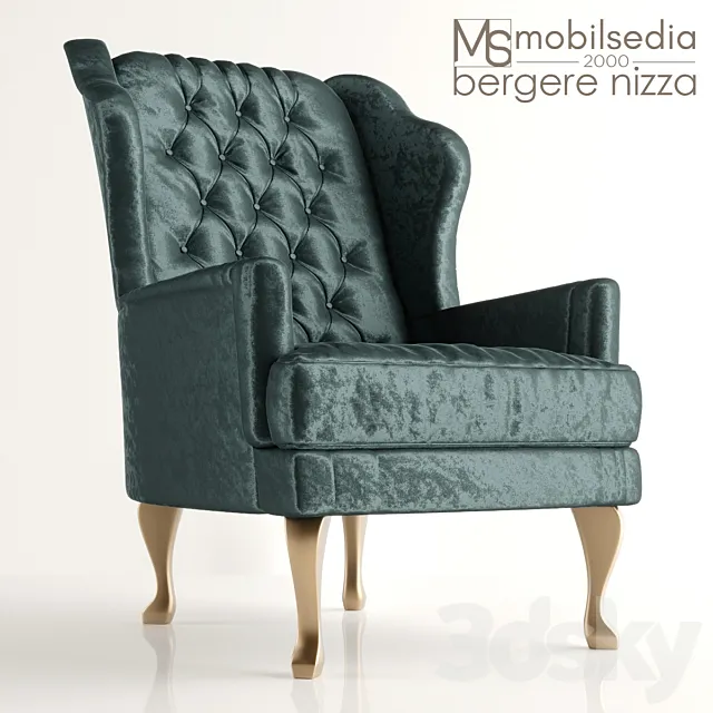 Armchair BERGERE NIZZA Mobilsedia 3ds Max