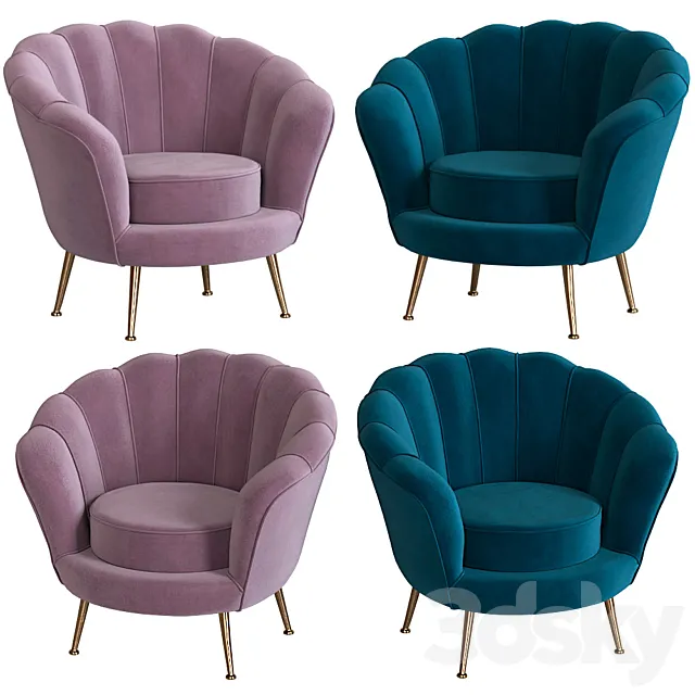 Armchair Blossom by Mdehouse 3DS Max Model