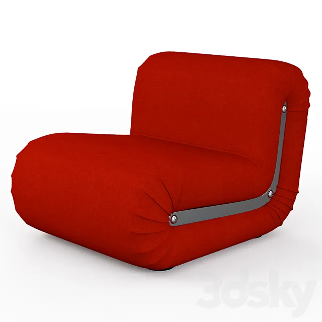 Armchair Boomerang Lounge Chair 3DS Max Model