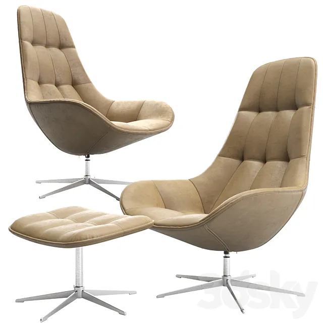 Armchair BOSTON by BoConcept 3ds Max