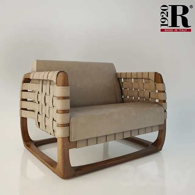 Armchair Bungalow Riva1920 3DS Max Model