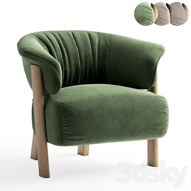 Armchair by Patricia Urquiola 3dsMax Model