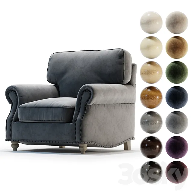 Armchair Cambridge 3ds Max