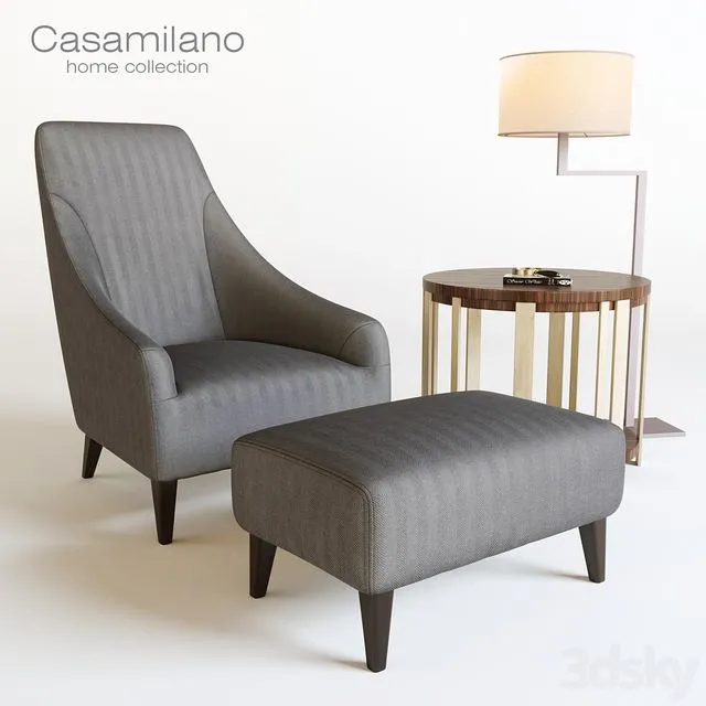 Armchair Casamilano Magenta 3dsMax Model