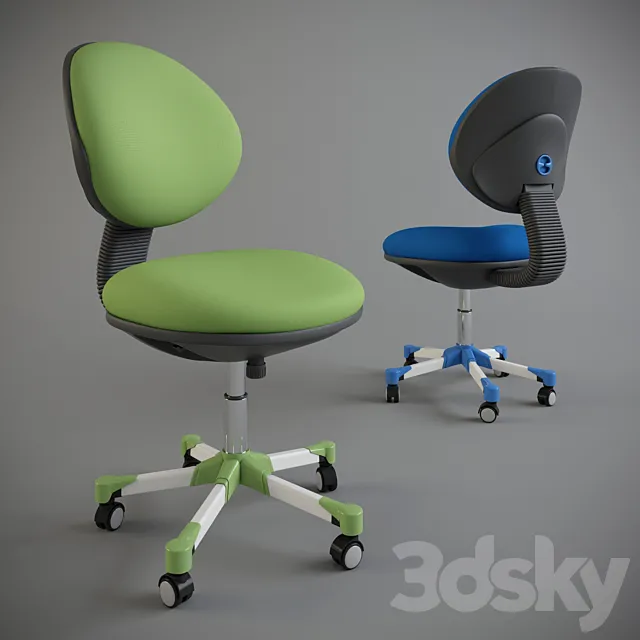 Armchair children “Bureaucrat” KD-6 3DS Max Model