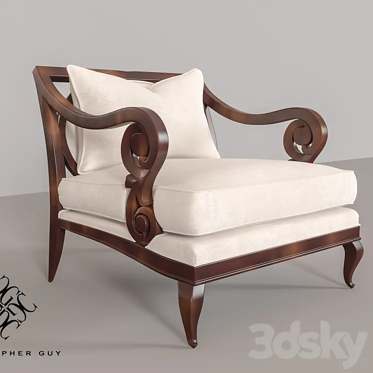 Armchair Christopher Guy 60-0052 3DS Max