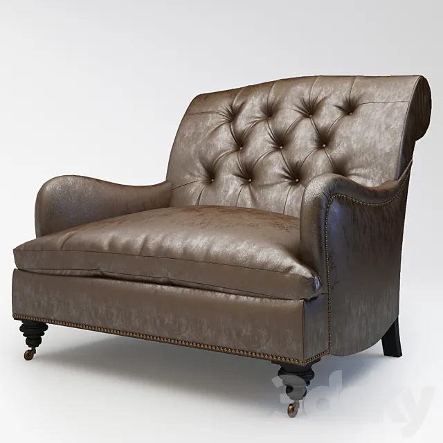 Armchair Club Caledonian Eichholtz 3ds Max