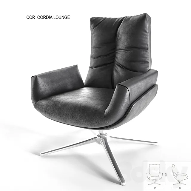 armchair COR Cordia Lounge 3ds Max