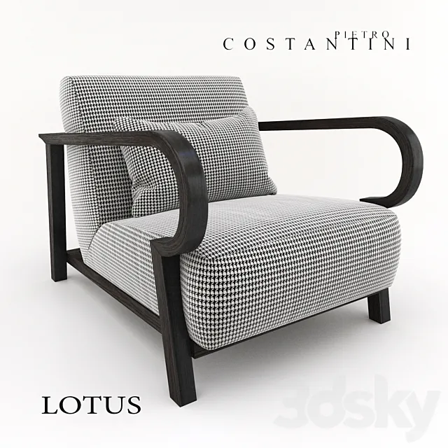 Armchair Costantini Pietro Lotus 3ds Max