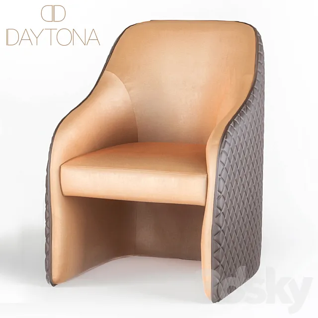 Armchair – Daytona Home – 00163 BACCO CHAIR _ l. 3DS Max Model